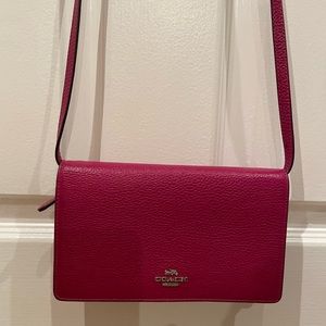 Coach Cross Body Handbag in Fuschia